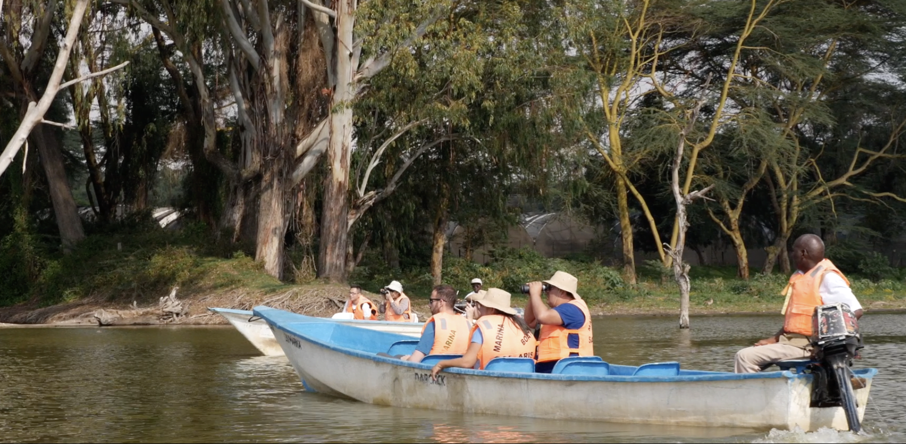 Safari en barco en Kenia