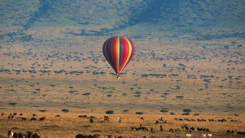 Survol en montgolfière
